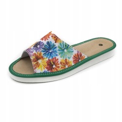 Wygodne Skórzane Pantofle Kapcie Rozmiar 42 EU