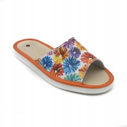 Wygodne Skórzane Pantofle Kapcie Rozmiar 35 EU