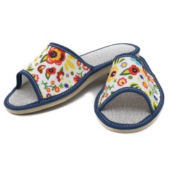 Wygodne Skórzane Pantofle...