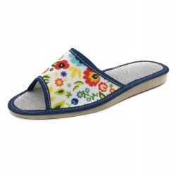 Wygodne Skórzane Pantofle Kapcie Rozmiar 39 EU