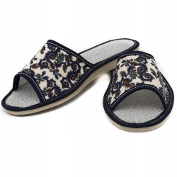Wygodne Skórzane Pantofle...
