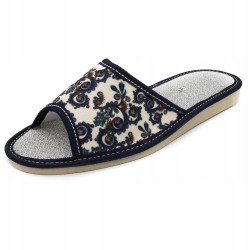 Wygodne Skórzane Pantofle Kapcie Rozmiar 36 EU