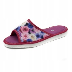 Wygodne Skórzane Pantofle Kapcie Rozmiar 40 EU