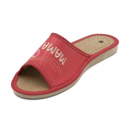 Wygodne Skórzane Pantofle Kapcie Rozmiar 39 EU