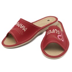 Wygodne Skórzane Pantofle...