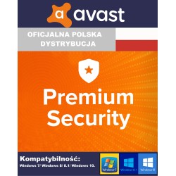 AVAST PREMIUM SECURITY 1 PC / 2 LATA AVAST! WIN