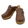 Chodaki drewniaki skórzane obuwie medyczne Clogers