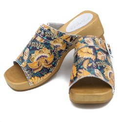 Chodaki drewniaki skórzane...