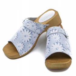 Chodaki drewniaki skórzane...