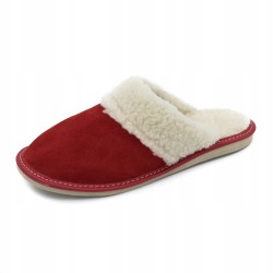 Wygodne Kapcie Skórzane Pantofle Góralskie 40