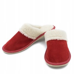 Wygodne Kapcie Skórzane...