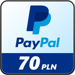 Doładowanie Paypal 70 PLN - KOD
