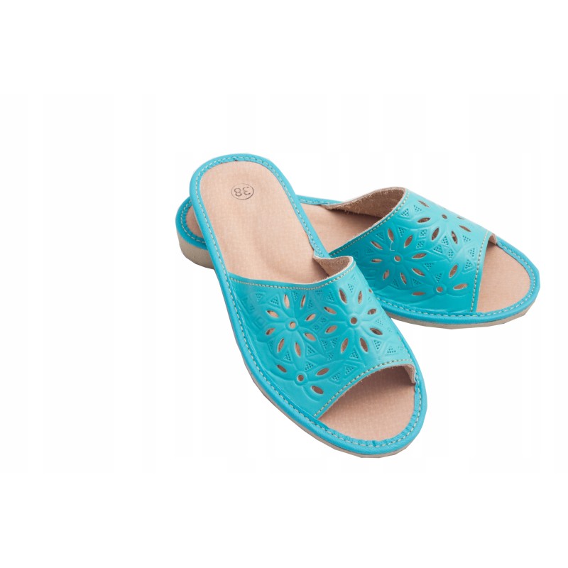 Wygodne Skórzane Pantofle Damskie roz.38