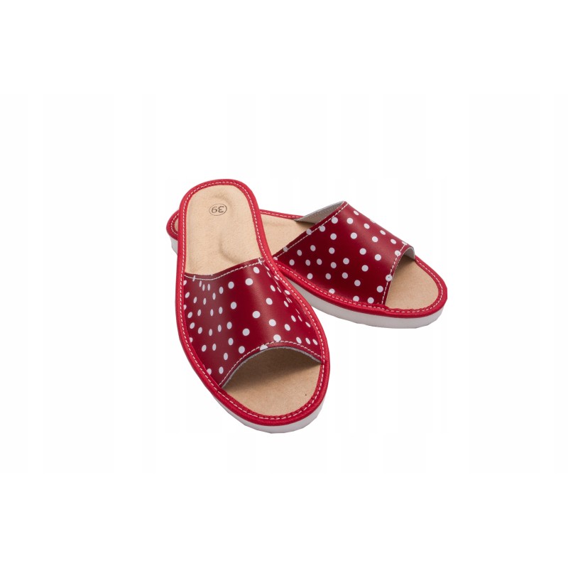 Wygodne Skórzane Pantofle Damskie roz.42