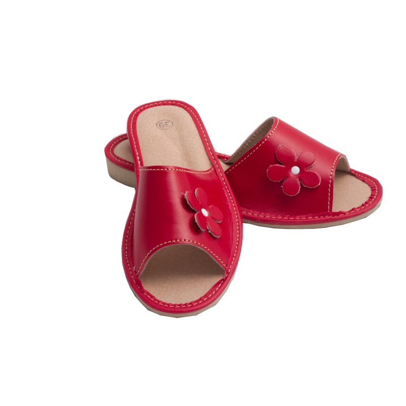 Wygodne Skórzane Pantofle Damskie roz.41