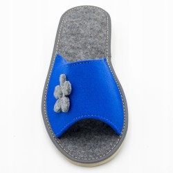 Wygodne Szare Pantofle Damskie roz.36