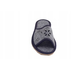 Wygodne Szare Pantofle Damskie roz.35