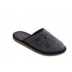 Wygodne Szare Pantofle Damskie roz.35