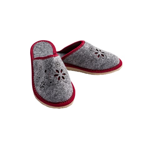 Wygodne Szare Pantofle Damskie roz.37