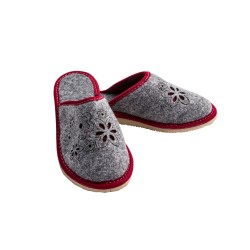 Wygodne Szare Pantofle Damskie roz.37