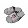 Wygodne Szare Pantofle Damskie roz.36