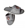 Wygodne Szare Pantofle Damskie roz.36
