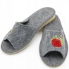Wygodne Szare Pantofle Damskie roz.37