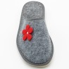 Wygodne Szare Pantofle Damskie roz.38