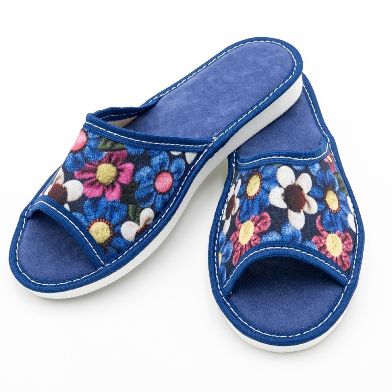 Pantofle Damskie 38 niebieskie