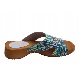 Chodaki drewniaki skórzane obuwie medyczne Clogers