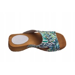 Chodaki drewniaki skórzane obuwie medyczne Clogers