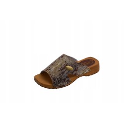 Chodaki drewniaki skórzane...