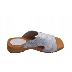 Chodaki drewniaki skórzane obuwie medyczne Clogers