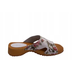Chodaki drewniaki skórzane obuwie medyczne Clogers