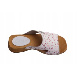 Chodaki drewniaki skórzane obuwie medyczne Clogers