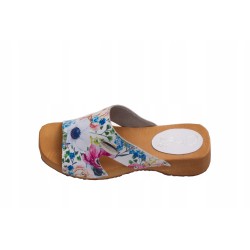 Chodaki drewniaki skórzane obuwie medyczne Clogers