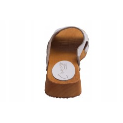 Chodaki drewniaki skórzane obuwie medyczne Clogers