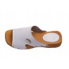Chodaki drewniaki skórzane obuwie medyczne Clogers