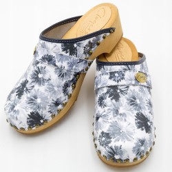 Chodaki drewniaki skórzane obuwie medyczne Clogers