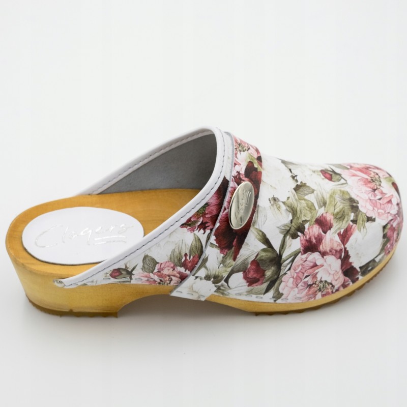 Chodaki drewniaki skórzane obuwie medyczne Clogers