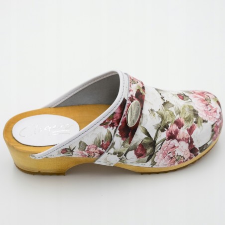 Chodaki drewniaki skórzane obuwie medyczne Clogers