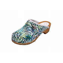 Chodaki drewniaki skórzane...