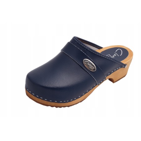 Chodaki drewniaki skórzane obuwie medyczne Clogers