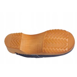 Chodaki drewniaki skórzane obuwie medyczne Clogers