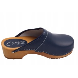 Chodaki drewniaki skórzane obuwie medyczne Clogers