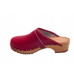 Chodaki drewniaki skórzane obuwie medyczne Clogers