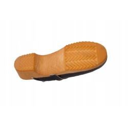 Chodaki drewniaki skórzane obuwie medyczne Clogers