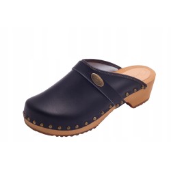 Chodaki drewniaki skórzane...