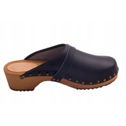Chodaki drewniaki skórzane obuwie medyczne Clogers