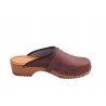 Chodaki drewniaki skórzane obuwie medyczne Clogers